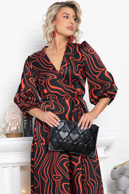 Платье Инна (черно-красное) П15068-13М