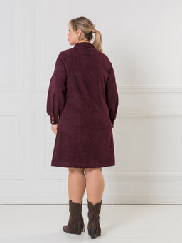 NOVITA Платье 1374 из эластичного микровельвета (Вискоза 55%)  фото 8