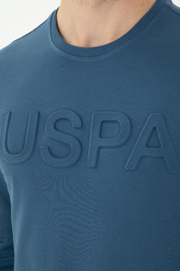 U. S. Polo Assn / Мужской базовый свитшот цвета индиго - U.s. polo assn фото 21