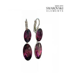 Серьги с кристаллами Swarovski