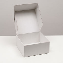 Цена за 5 шт. Коробка самосборная, крафт, белая 25 х 25 х 12 см - Simaland фото 3