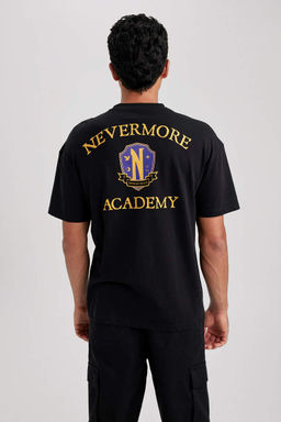 Футболка Wednesday Comfort Fit с круглым вырезом и короткими рукавами из 100 % хлопка - Defacto фото 8