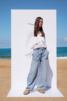 More Sustainable Mavi Rejeneratif Pamuk Normal Bel Cep Detayl? Baggy Jeans TWOAW26JE00216 - Trendyolmilla фото 2