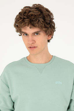 Мужская базовая толстовка зеленого цвета Неожиданная скидка в корзине - U.s. polo assn фото 2