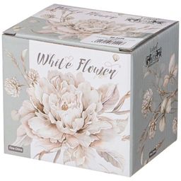 КРУЖКА LEFARD БЕЛЫЙ ЦВЕТОК 320 МЛ ГОЛУБАЯ  фото 2