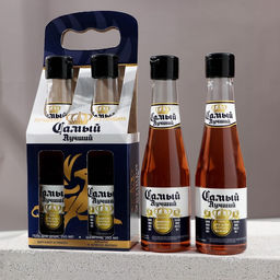 Подарочный набор Экстра мужик, гель для душа и шампунь для волос пиво, 2?250 мл, Чистое счастье