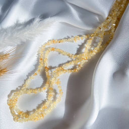 Бусины для украшений из Цитрина крошка 80 см