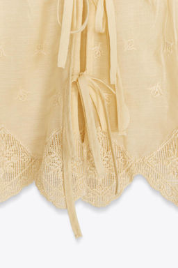 EMBROIDERED STRAPPY TOP - Zara фото 15