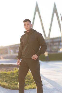 футер 2х нитка Костюм c толстовкой мужской ЦВЕТ ЧЕРНЫЙ! - Knitka wear фото 2