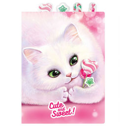 Папка для школьных тетрадей пластиковая арт. 63116/ 6 КЭНДИ КОТ