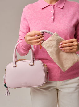 Кожаная сумка Hawaii DBR 31216 розовый дым фото 17