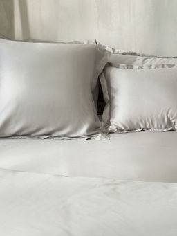 Наволочка SL Home Tencel, 70×70+3 см, тенсель, эвкалиптовое волокно 100%, светло-серая