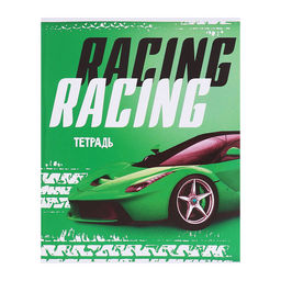 Набор тетрадей 48 листов в клетку, Calligrata Racing defender, обложка мелованная бумага, серые листы, 5 шт.
