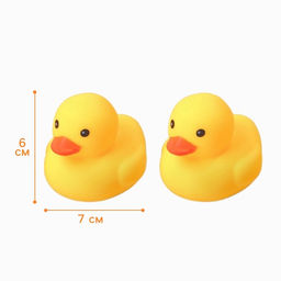 Резиновые игрушки для ванны Крошка Я «Уточки», 7 см, с пищалкой, в наборе 2 шт.