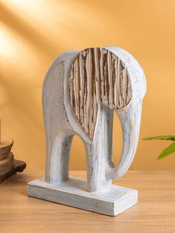 Набор сувенирный «Слоники», h=30 см, h=24 см, h=16 см, дерево, голубой