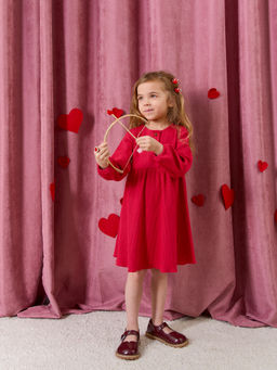 Платье Малиновый десерт в рубчик - Bungly фото 2