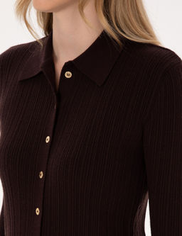 Kahverengi Slim Fit Triko H_rka - Pierre cardin фото 7