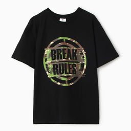 Футболка мужская BREAK RULES, цвет чёрный, размер 54