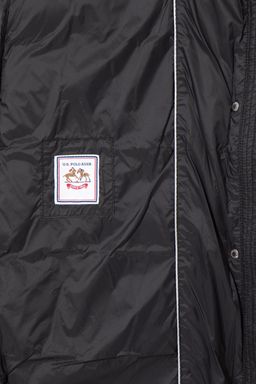 Женское черное пальто с капюшоном из синтетики - U.s. polo assn фото 9