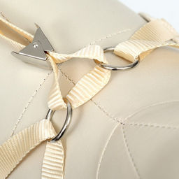 Комплект с мягкой шлейкой Веточки, размер L, поводок 120 х 1,5 см, ОГ 42-76 см, серый - Пижон фото 8