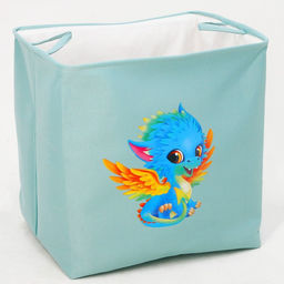 Корзина для хранения игрушек с затяжкой на веревке, 40?50?48 см, голубая - Школа талантов фото 6