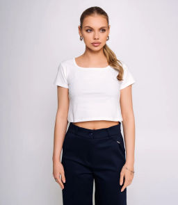 Топ #ОКТ075002, белый