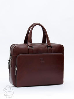 Портфель мужской кожаный 68001 brown Fuzhiniao