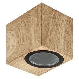 UUL-P41A 6W/GU10 IP65 PINE Светильник уличный, под лампу GU10. Архитектурный накладной. Цвет корпуса сосна. TM Uniel