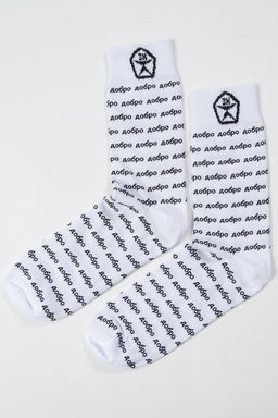 Носки ЗАПОРОЖЕЦ Добро мини БЕЛЫЙ  фото 4