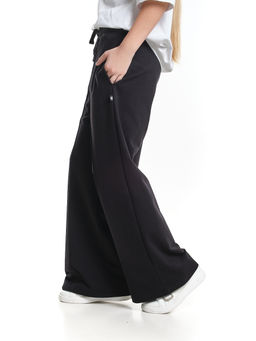 Брюки для девочки со строчкой черные школьные штаны с карманами 22-1564 черный - Mini maxi фото 8