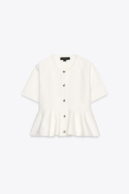 PEPLUM KNIT CARDIGAN - Zara фото 5