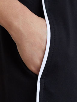 Прямые брюки с лампасами из эластичного футера двухнитки без начеса - Vilatte фото 4