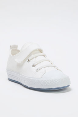 Trendyol Shoes Ekru Kanvas Is?kl? C?rt Bantl? Ve Bagc?kl? Unisex Cocuk Kids Spor Ayakkab? TAKSS25SN00044 - Trendyolmilla фото 4