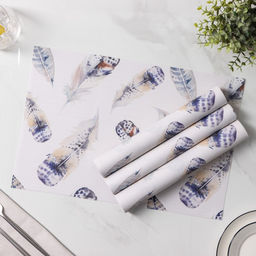 Набор салфеток сервировочных Доляна Легкость, 4 шт, 3045 см, цвет белый  фото 4