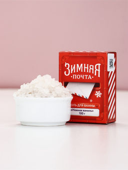 Цена за 2 шт. Соль для ванны, аромат: нежная ваниль, 100 г, Чистое счастье