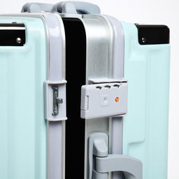 Чемодан малый 20, отдел на молнии, 2 кодовых замка, 4 колеса, крючок, цвет голубой - Simaland фото 7