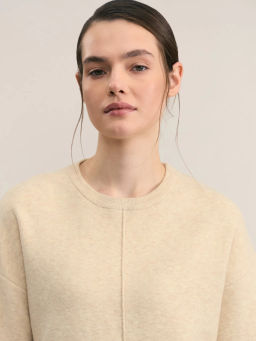 Джемпер со швом по центру с круглой горловиной / Zarina  фото 6