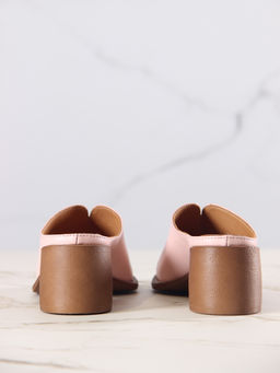 Сабо 5200.23663br.Розовый+коричневый