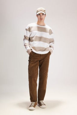 Gabardin Pantolon Wide Leg Duz Paca Cepli