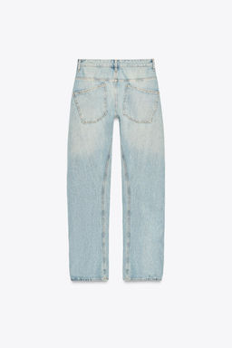 TRF SHIFTED SEAM LOW WAIST JEANS - Zara фото 8
