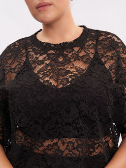 Блузка из гипюра BL42809BLK01 - Артесса фото 4