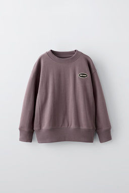 SWEATSHIRT WITH EMBROIDERED PATCH - Zara фото 2