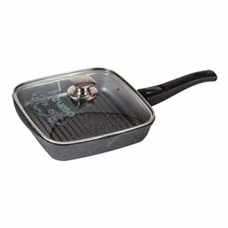 Сковорода-гриль квадр.26*26 АП Гранит со съемной ручкой и стекл. крышкой арт.С066701 /Мечта/