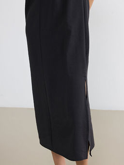 Bisiklet Yaka Modal Kar???ml? Elbise