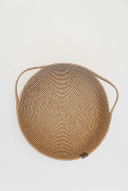 Корзина-лежанка для животных из джута d-40см с ушками - Уютности фото 5