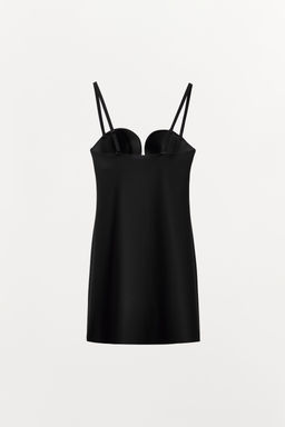 VESTIDO MINI CON POLIAMIDA BODY SHAPE / Negro - Zara фото 9