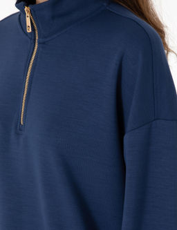 Lacivert Regular Fit Modal Kuma_ Sweatshirt - Pierre cardin фото 7