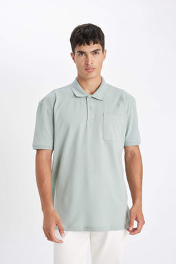 New Regular Fit K?sa Kollu Pike Basic Duz Polo Tisort - Defacto фото 3