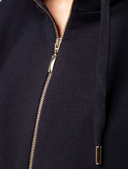 VILATTE / Худи на молнии из петельчатого футера-трехнитки фото 2