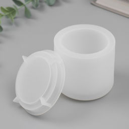 Молд силикононовый «Шкатулка. Гладкость» с крышкой 7,8 х 7,8 х 7,4 см